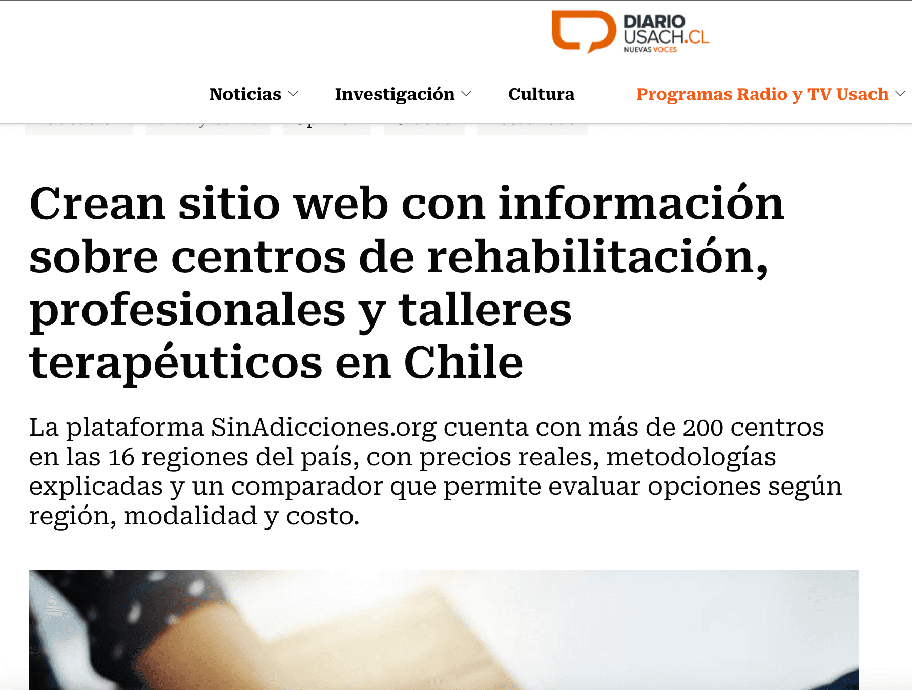 Reportaje en Diario USACH